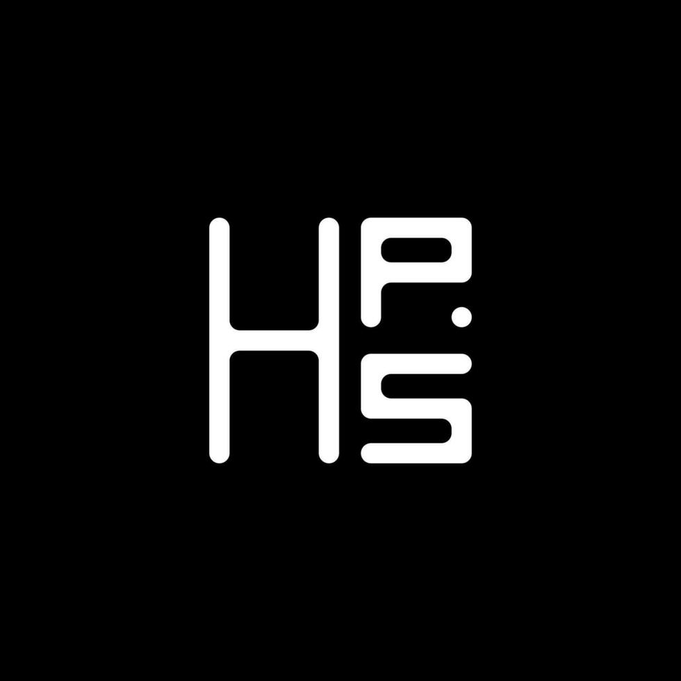 hps carta logotipo vetor projeto, hps simples e moderno logotipo. hps luxuoso alfabeto Projeto