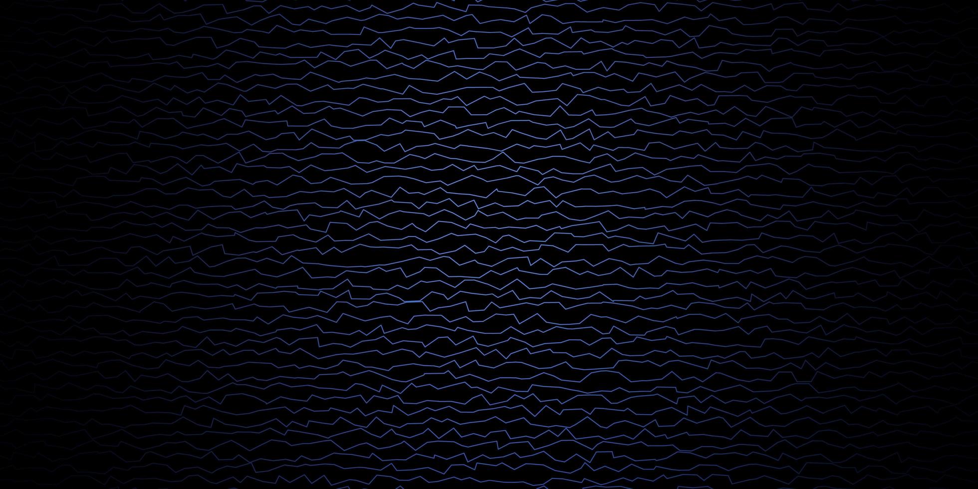padrão de vetor azul escuro com linhas irônicas.