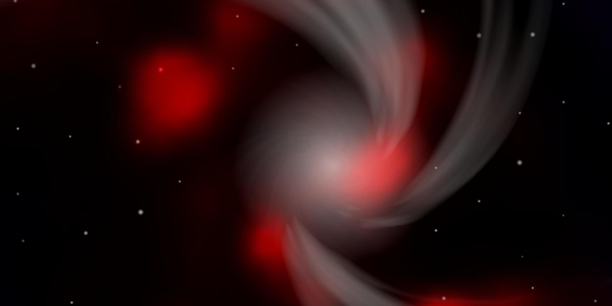 modelo de vetor vermelho escuro com estrelas de néon.