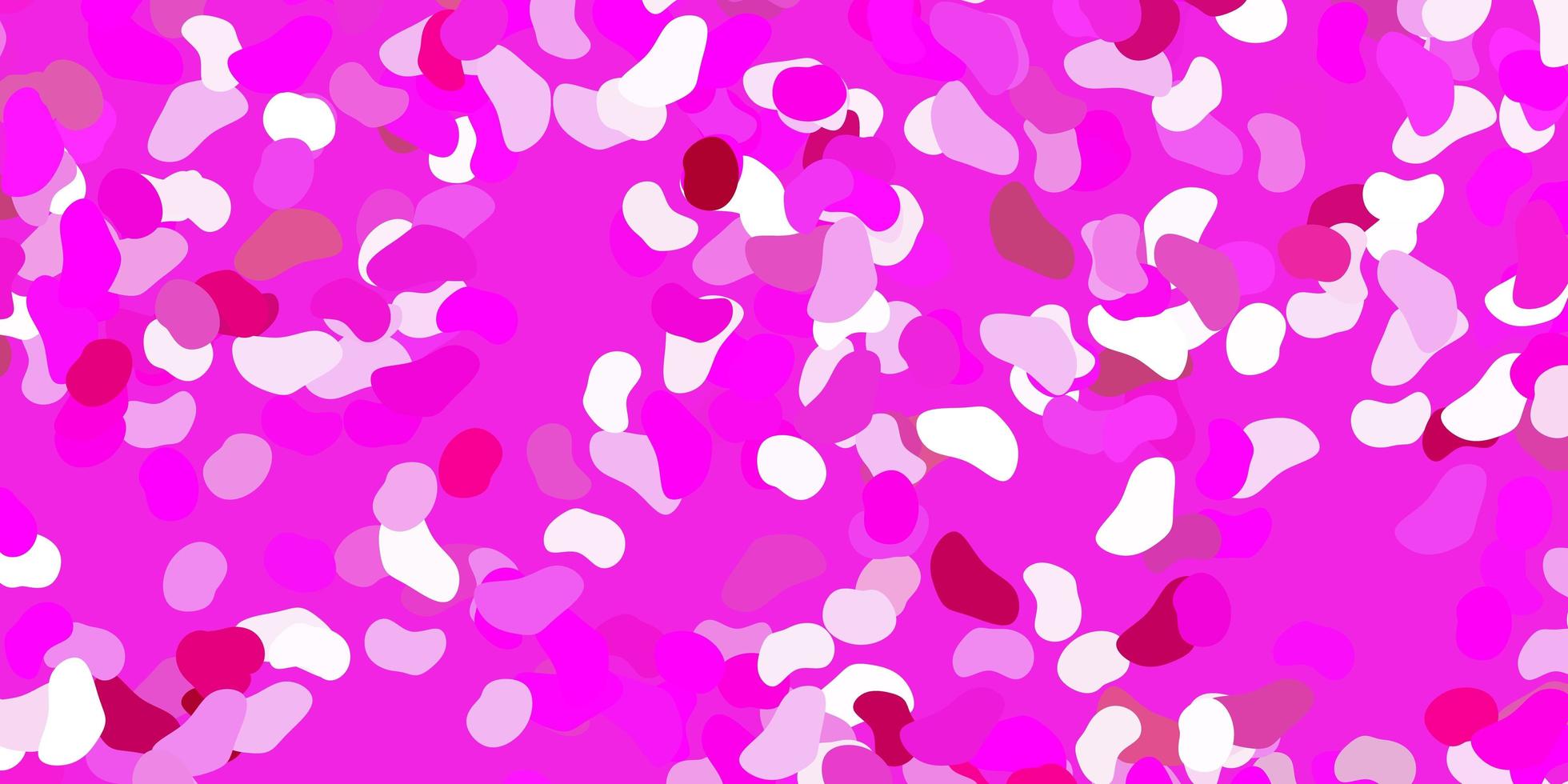 textura de vetor rosa claro com formas de memphis.