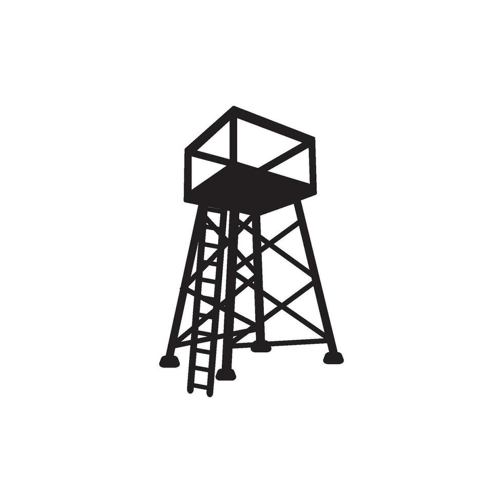 água torre vetor ícone ilustração logotipo Projeto.