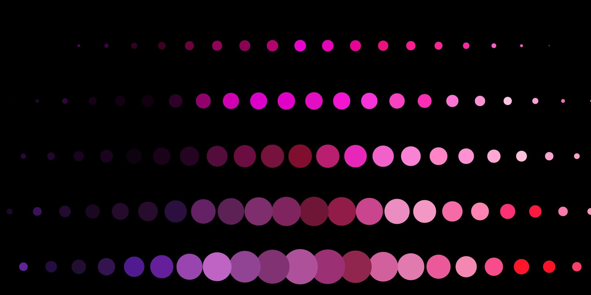 padrão de vetor roxo, rosa escuro com esferas.