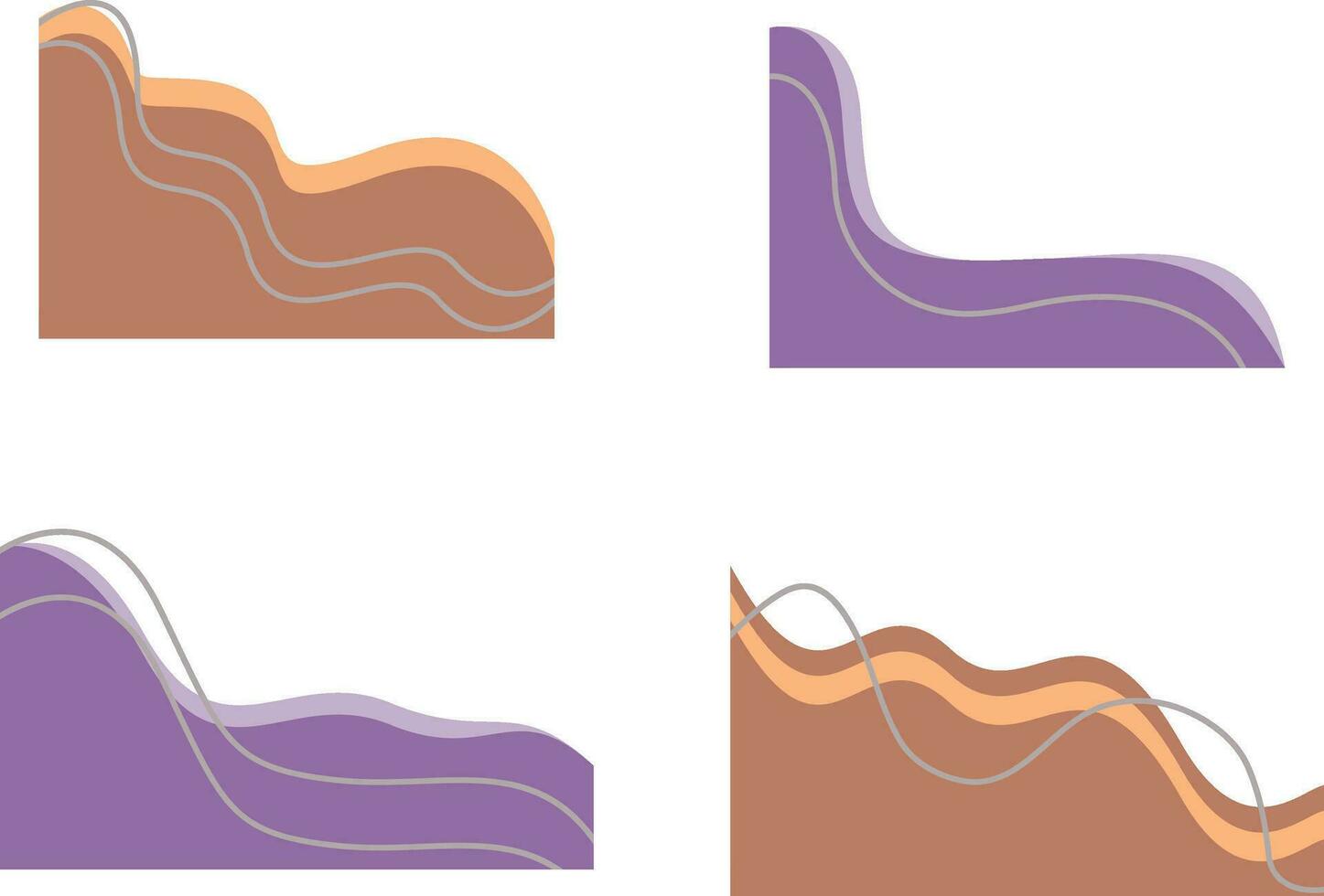 colorida blob canto forma. isolado em branco fundo. vetor ilustração