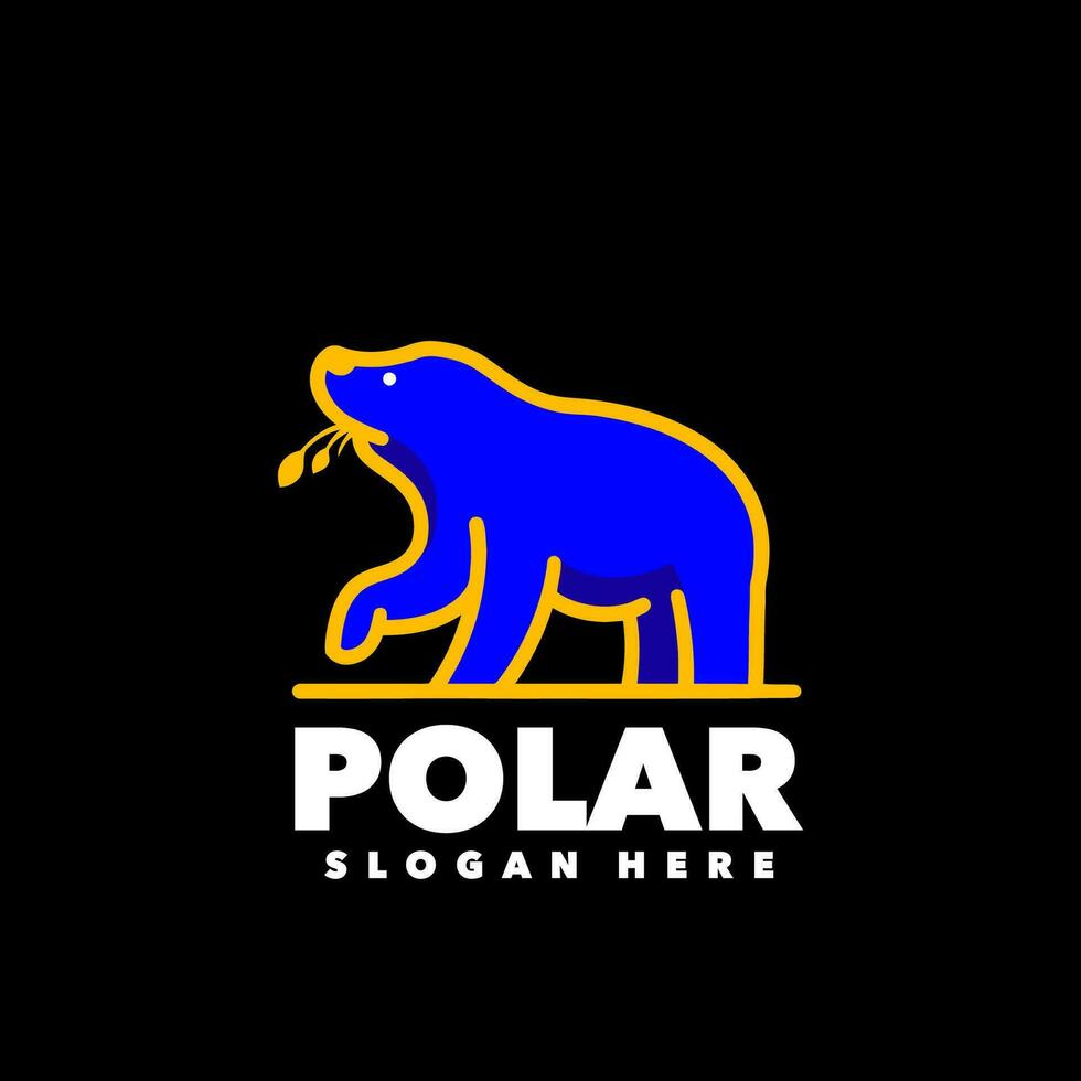 polar colorida logotipo vetor