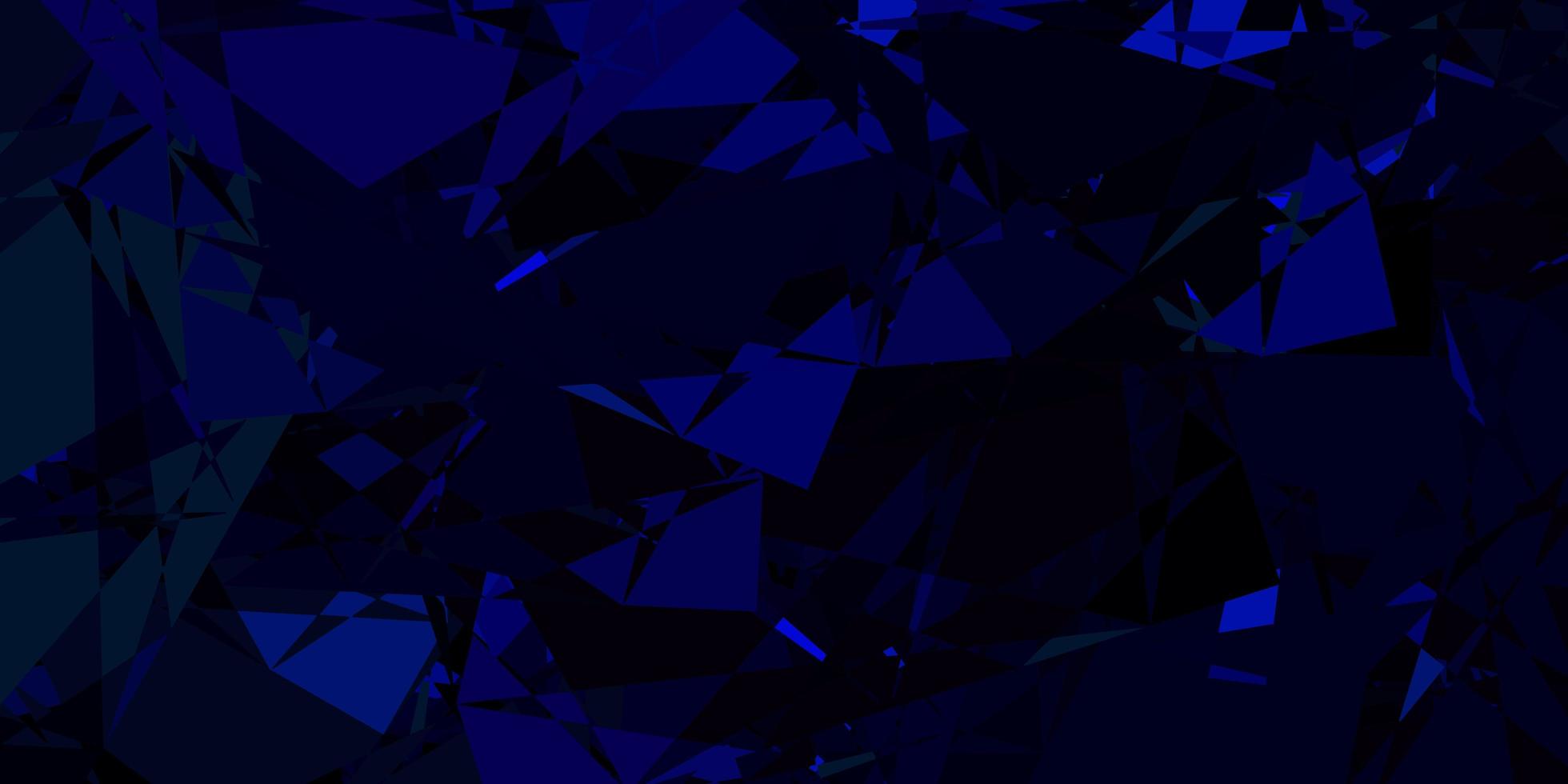 layout de vetor azul escuro e verde com formas triangulares.
