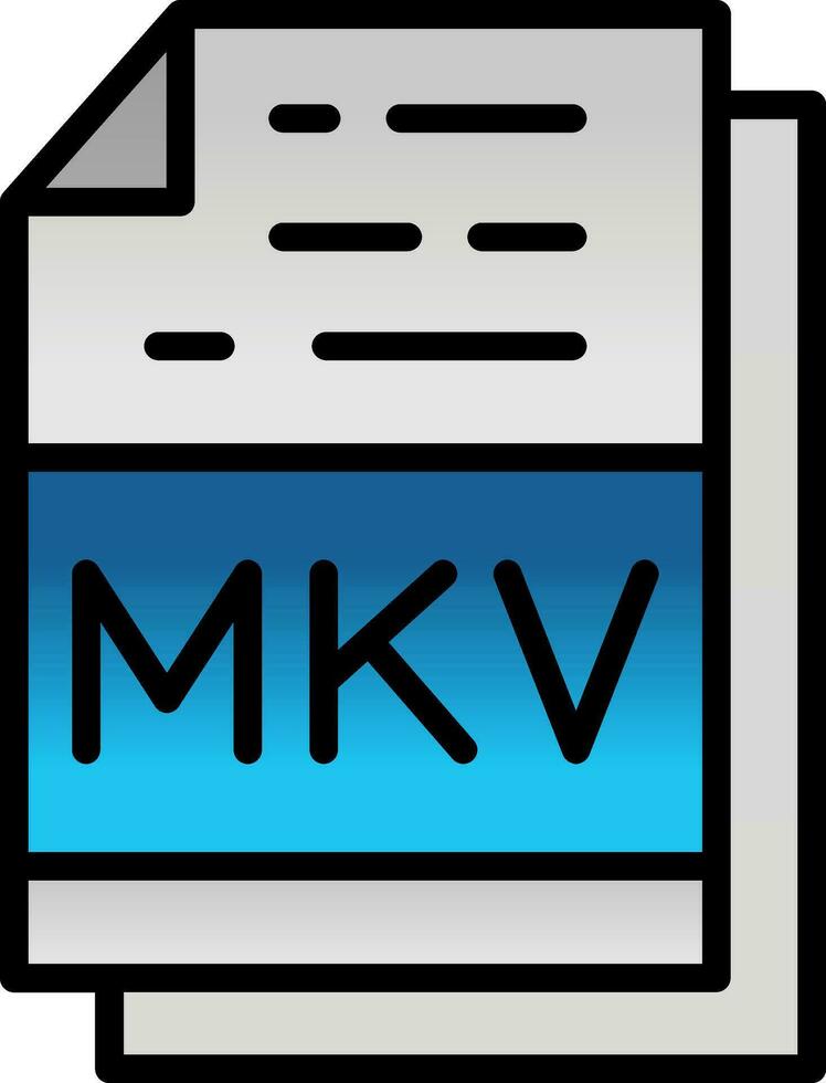 mkv vetor ícone Projeto