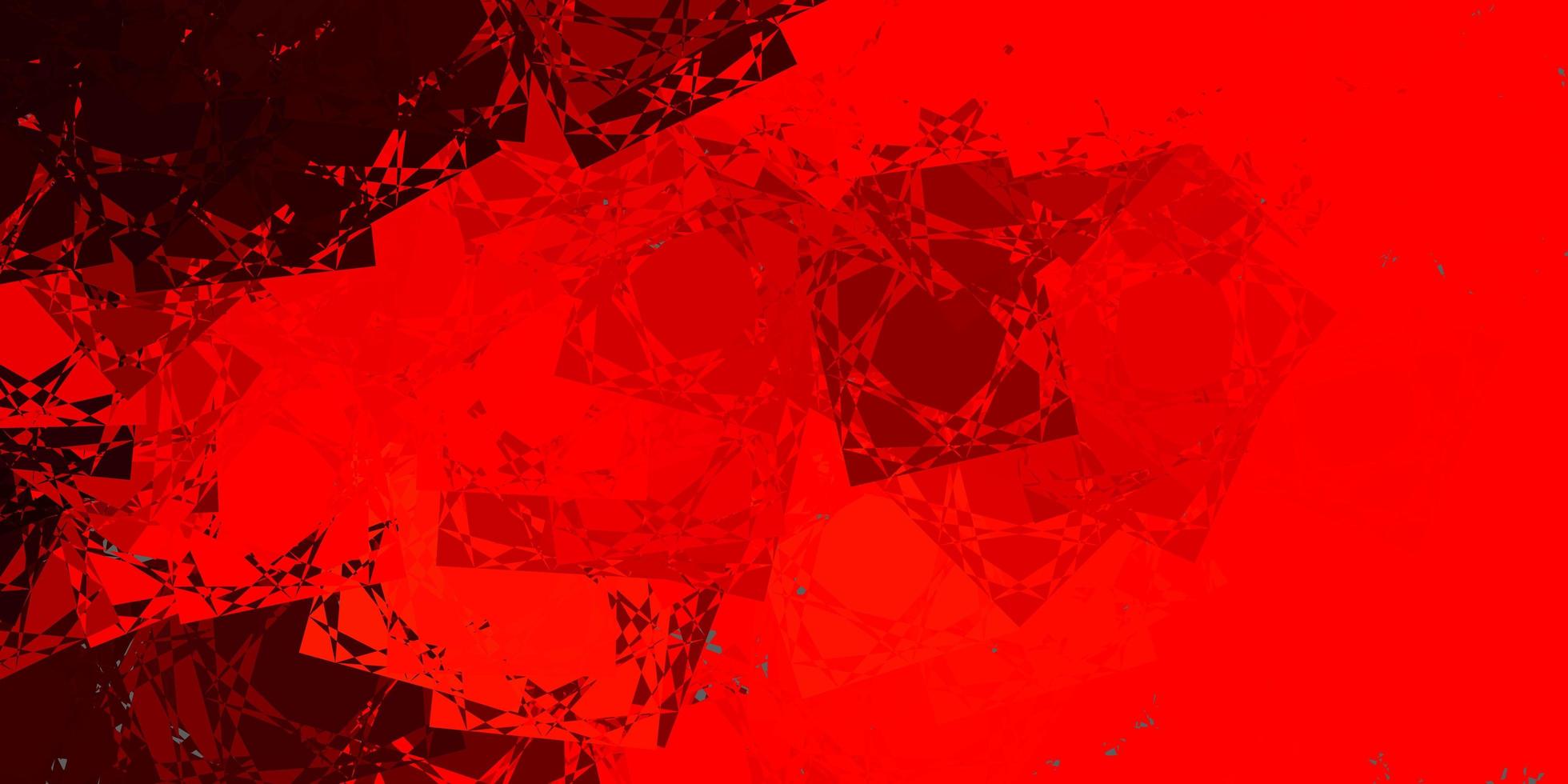 pano de fundo vector vermelho escuro com triângulos, linhas.