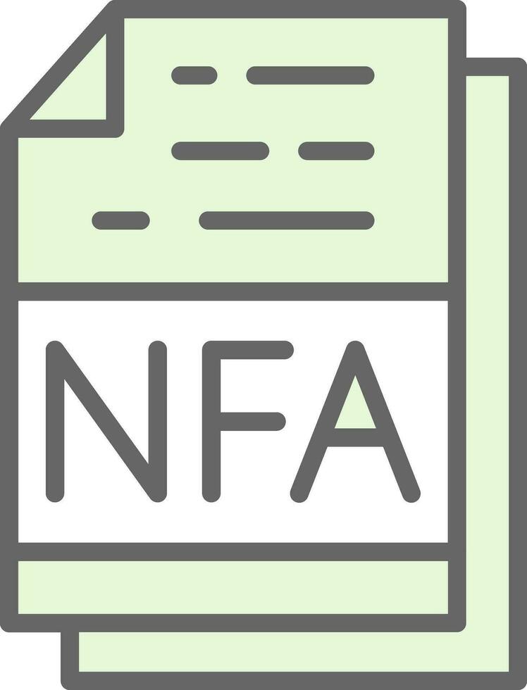 nfa vetor ícone Projeto