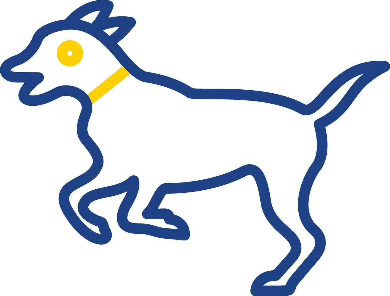 design de ícone de vetor de cachorro