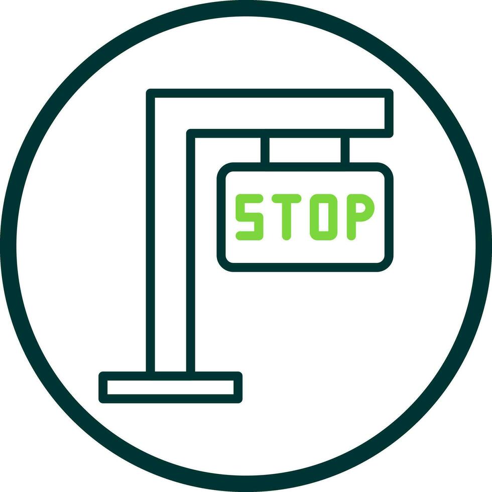 design de ícone vetorial de sinal de stop vetor