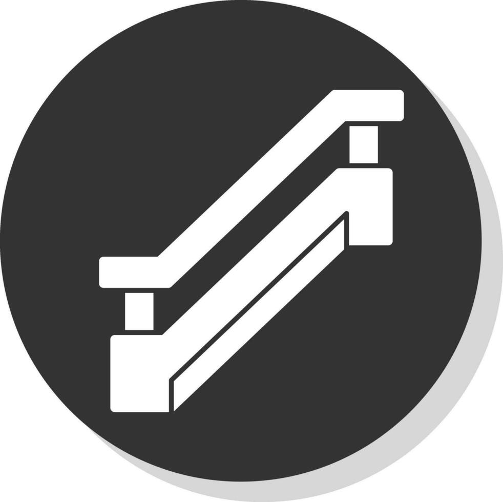 design de ícone de vetor de escada rolante