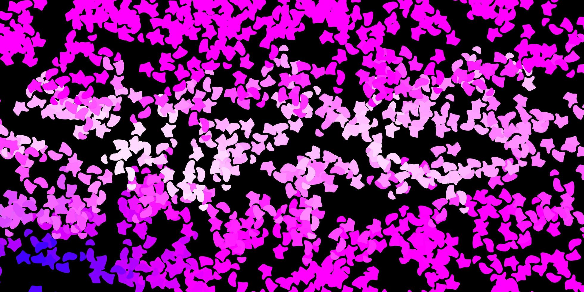 pano de fundo vector rosa escuro com formas caóticas.