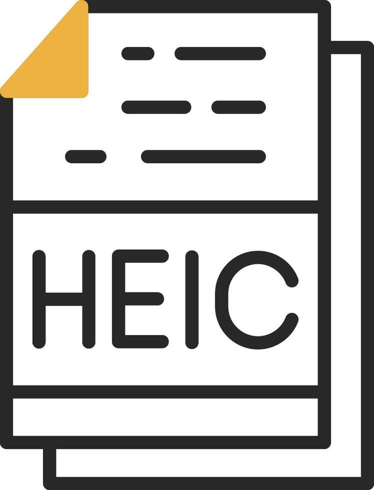 heic vetor ícone Projeto