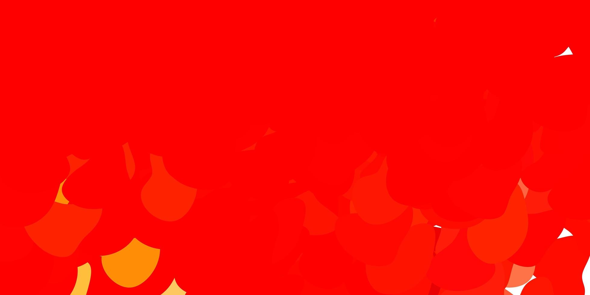 fundo vector vermelho e amarelo claro com formas aleatórias.