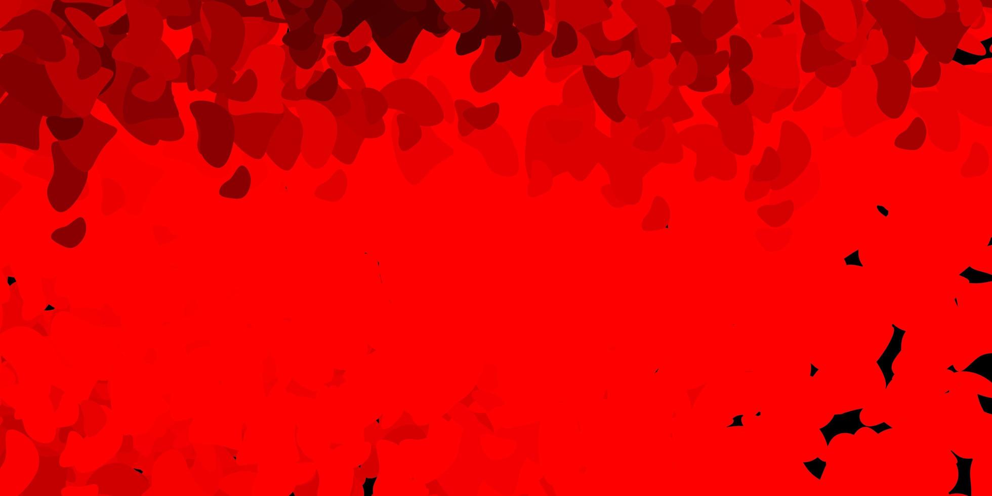 fundo vector vermelho claro com formas aleatórias.