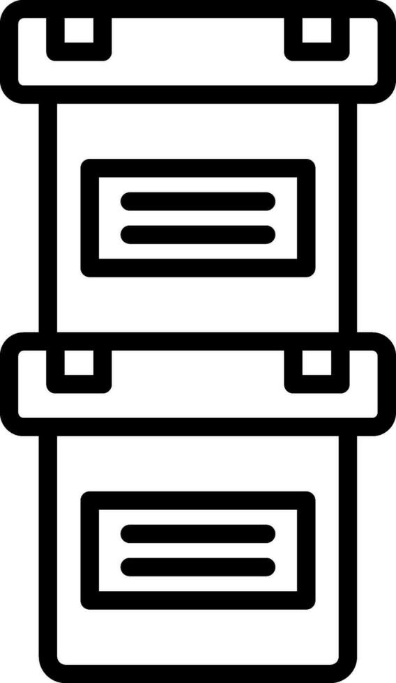 design de ícone de vetor de caixas