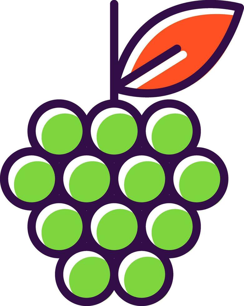 design de ícone de vetor de uvas