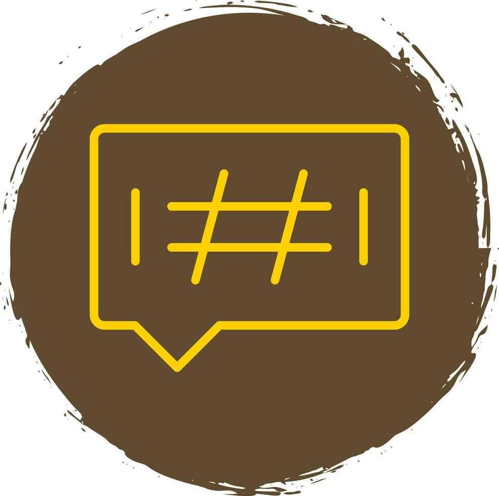 design de ícone vetorial de hashtags vetor