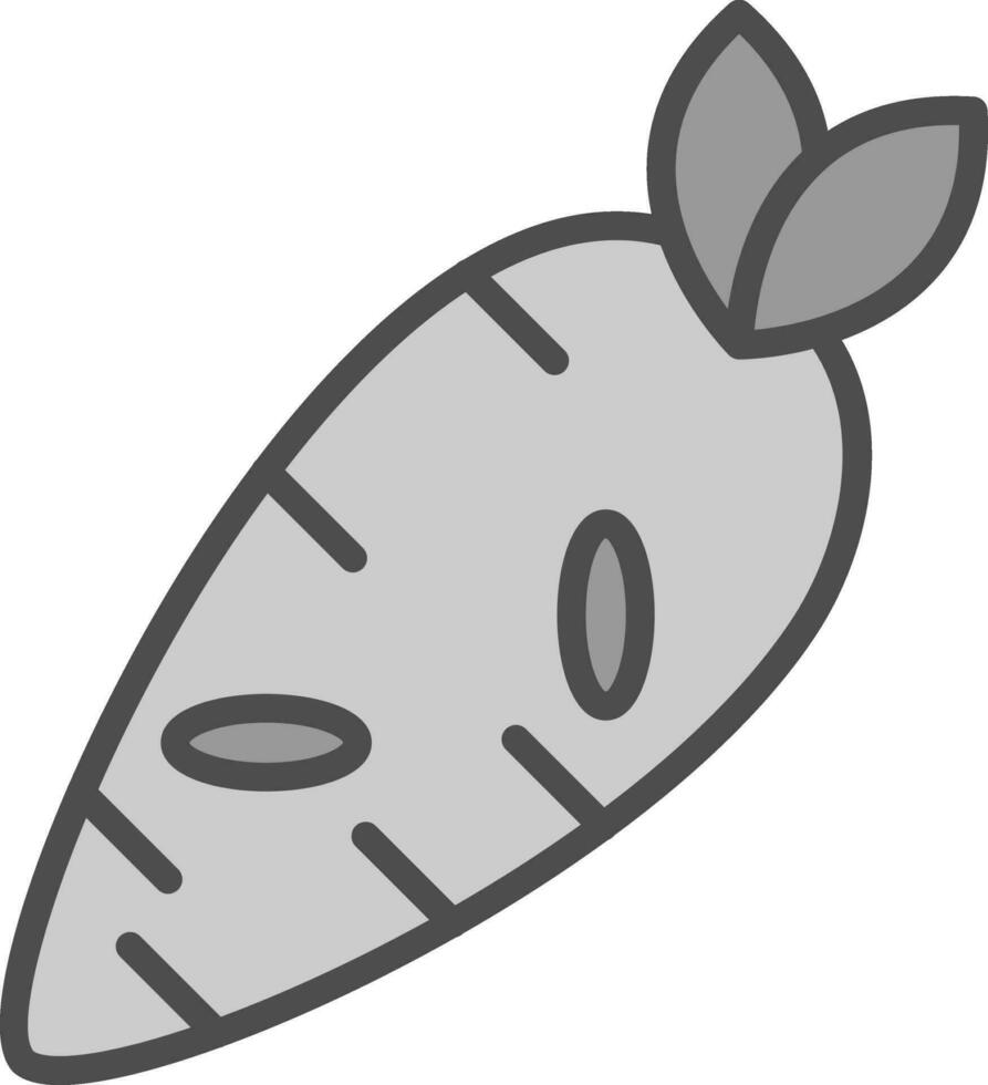 design de ícone de vetor de cenoura