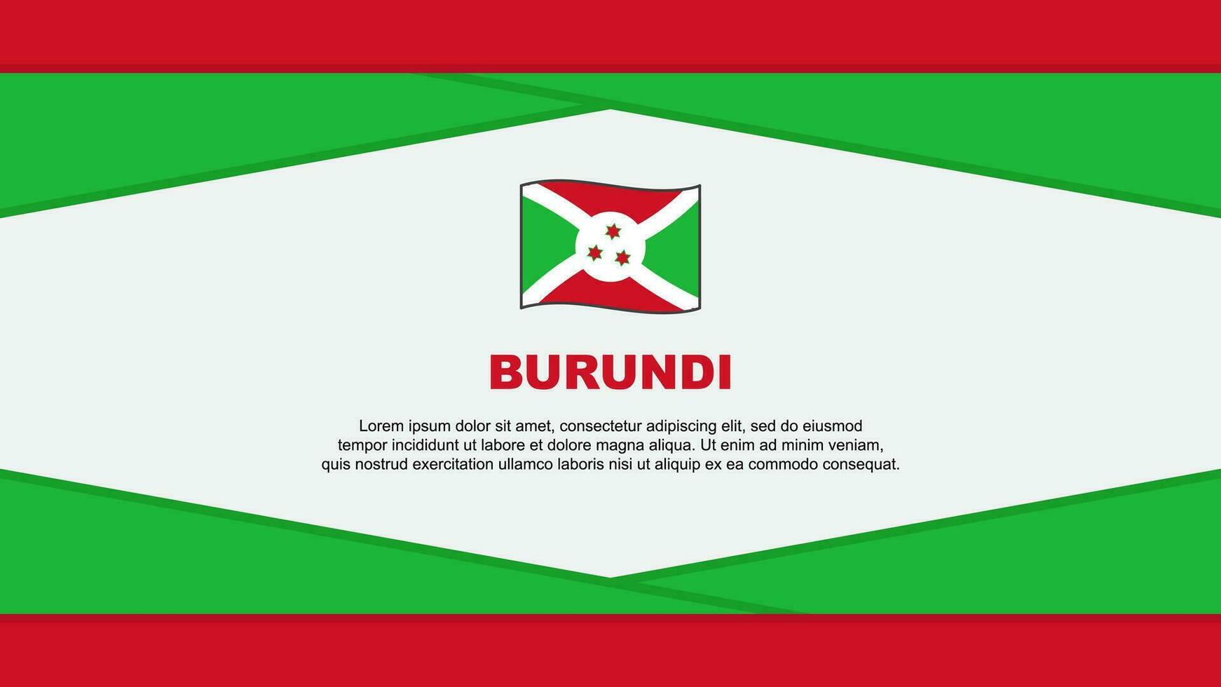 Burundi bandeira abstrato fundo Projeto modelo. Burundi independência dia bandeira desenho animado vetor ilustração. Burundi vetor