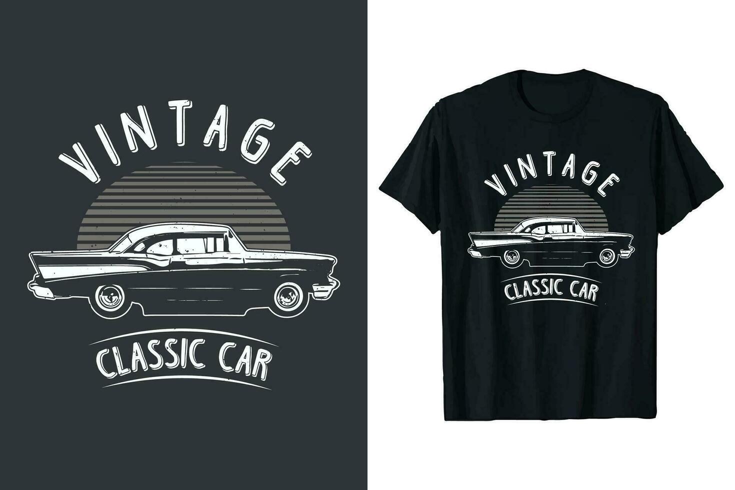 vintage clássico carro camiseta Projeto. retro t camisa vetor gráfico. velho personalizadas camiseta.
