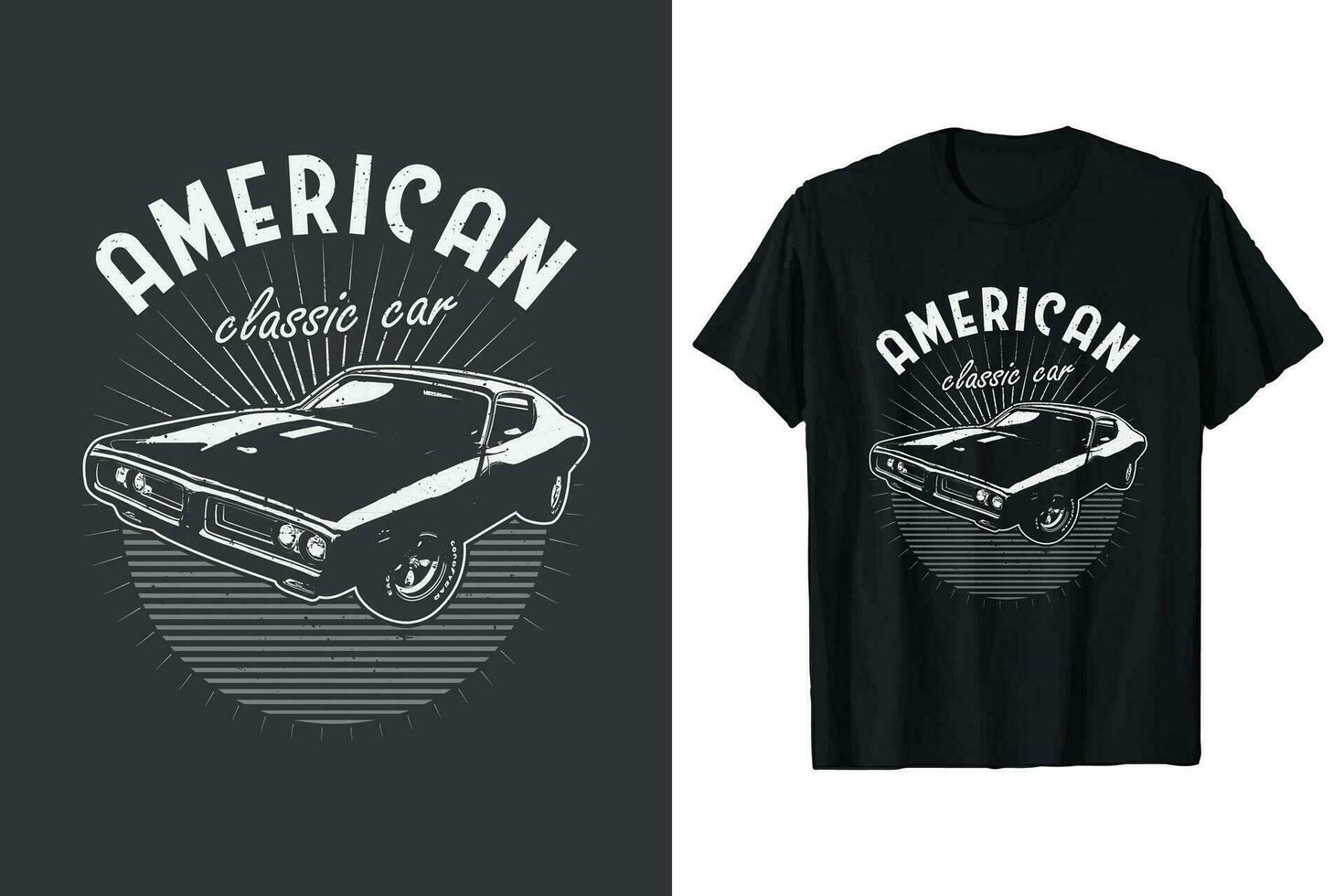 americano clássico carro camiseta Projeto. vintage carros vetor t camisa gráfico. retro carros personalizadas camiseta gráfico.