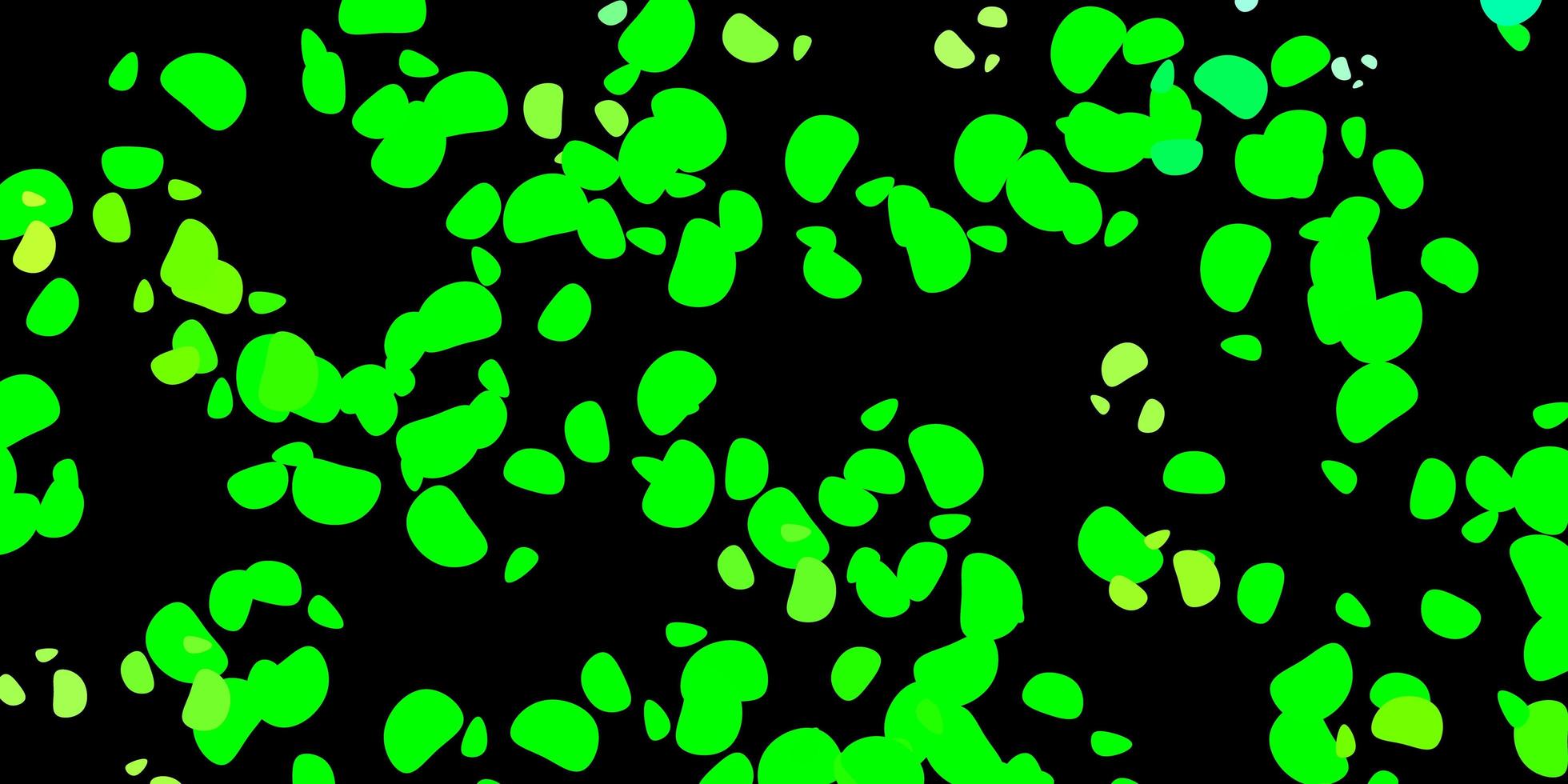 fundo vector verde escuro e amarelo com formas aleatórias.