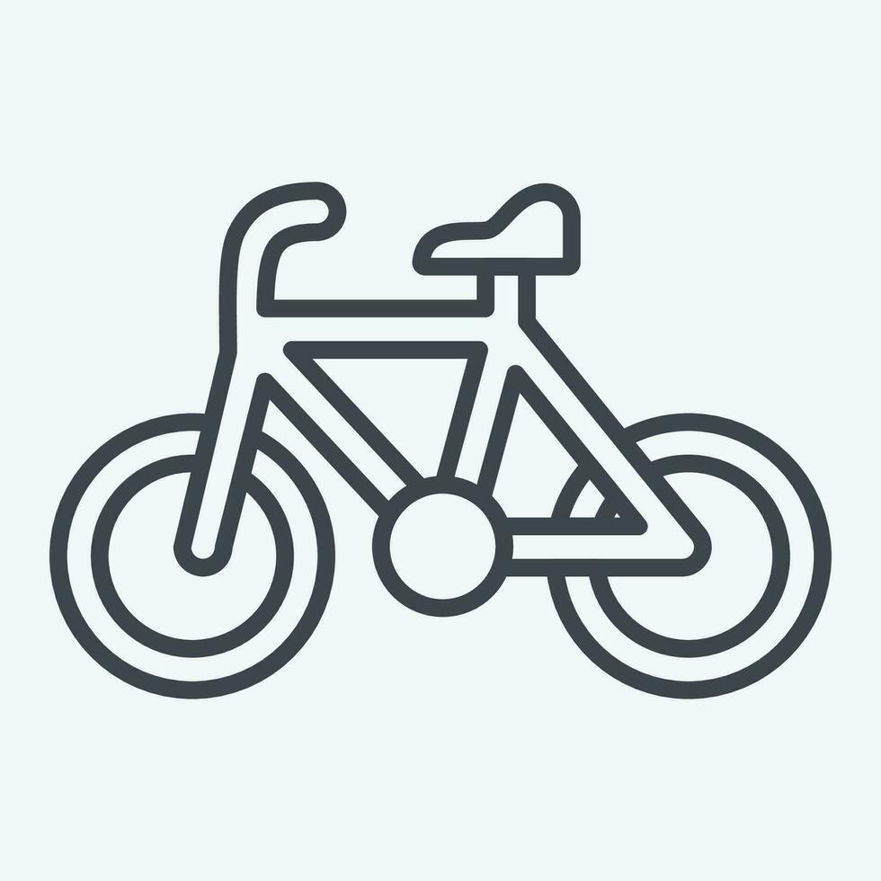 ícone bicicleta relacionado para bicicleta símbolo. linha estilo. simples Projeto editável. simples ilustração vetor