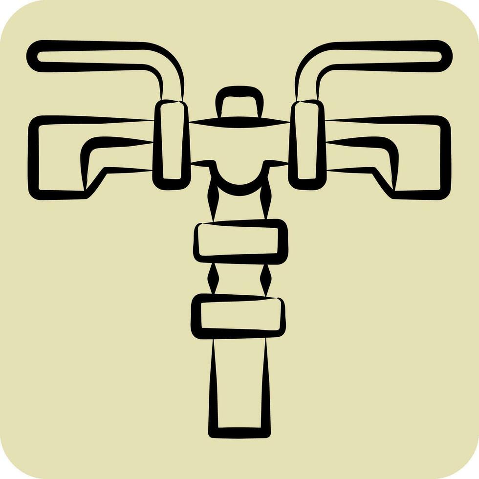 ícone firmeza relacionado para bicicleta símbolo. mão desenhado estilo. simples Projeto editável. simples ilustração vetor