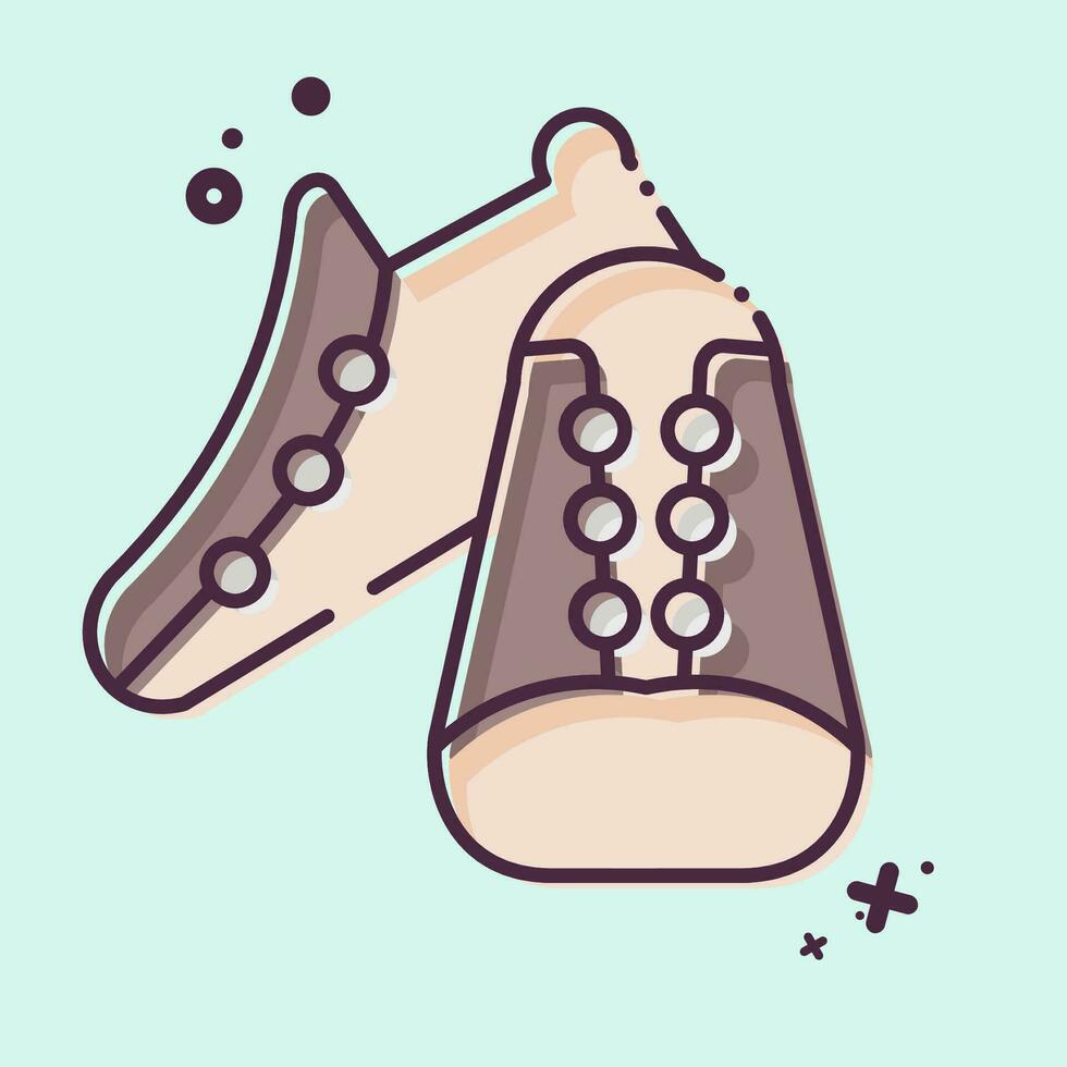 ícone sapatos relacionado para bicicleta símbolo. mbe estilo. simples Projeto editável. simples ilustração vetor