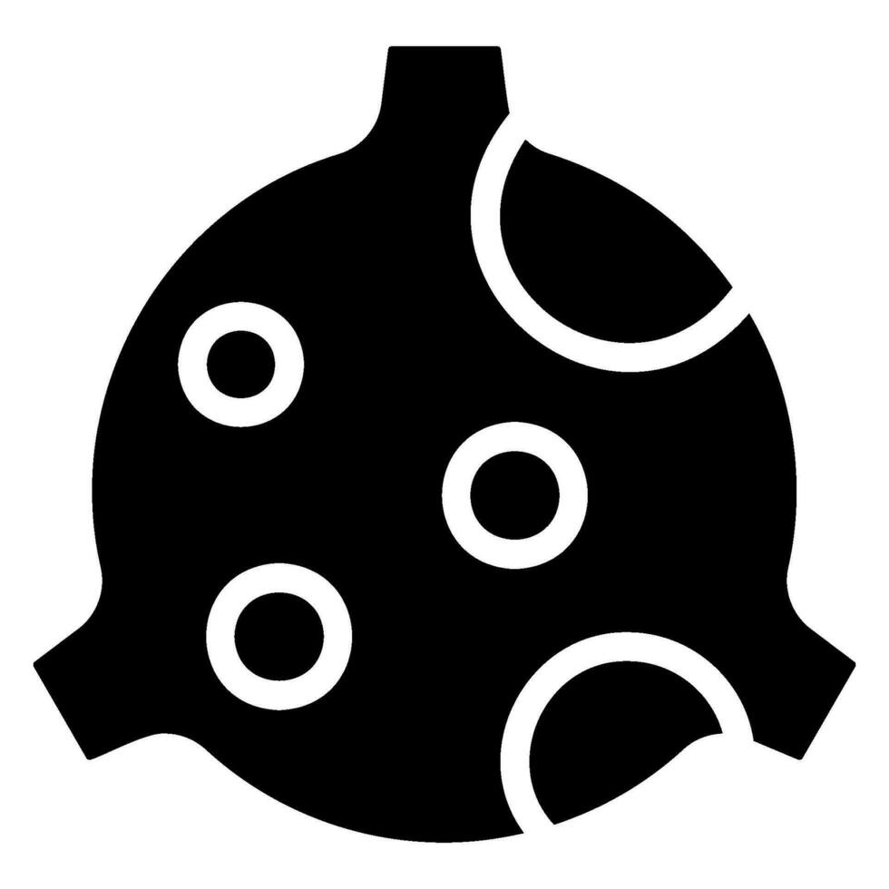 ícone de glifo de meteoro vetor