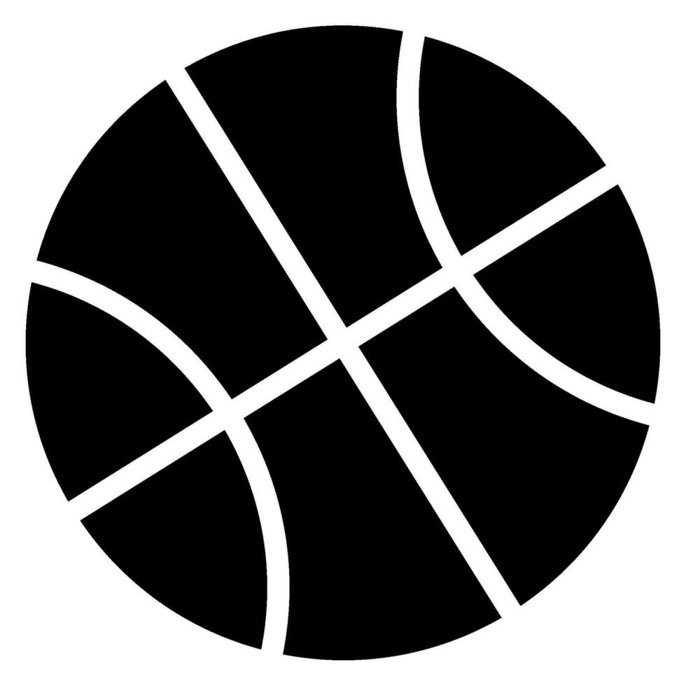 ícone de glifo de basquete vetor