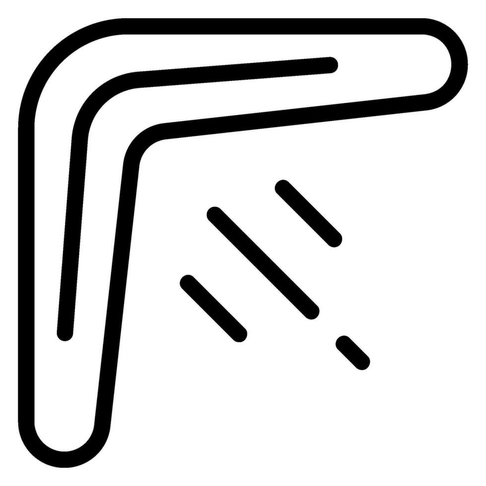 ícone de linha bumerangue vetor