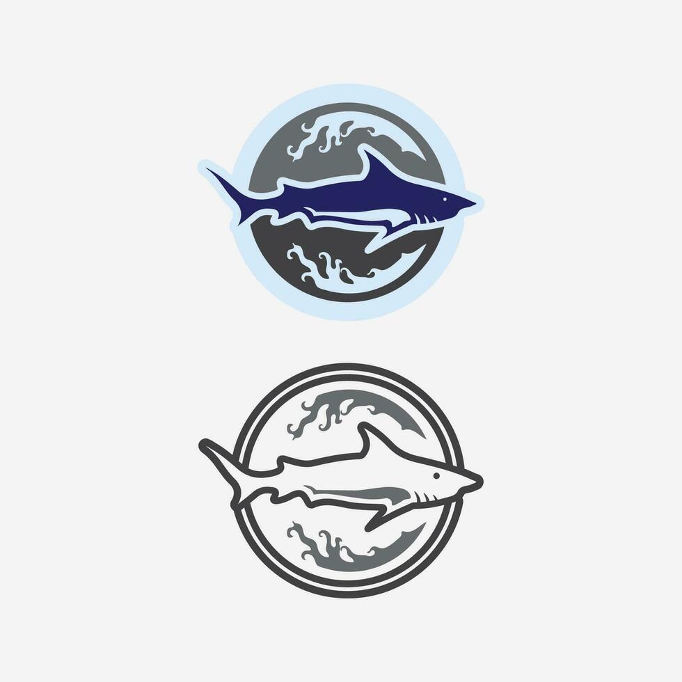 modelo de logotipo de design de ícone abstrato de peixe, símbolo de vetor criativo do clube de pesca ou loja online.