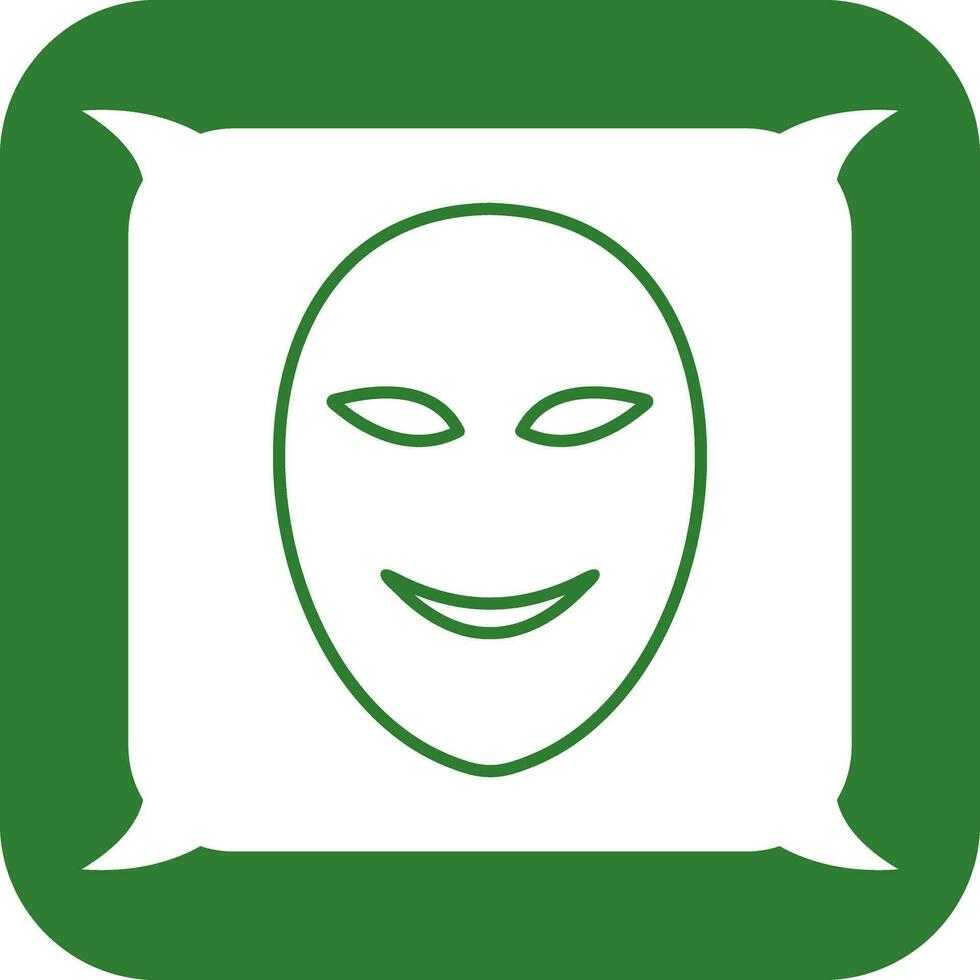 antigo ícone de vetor de máscara facial
