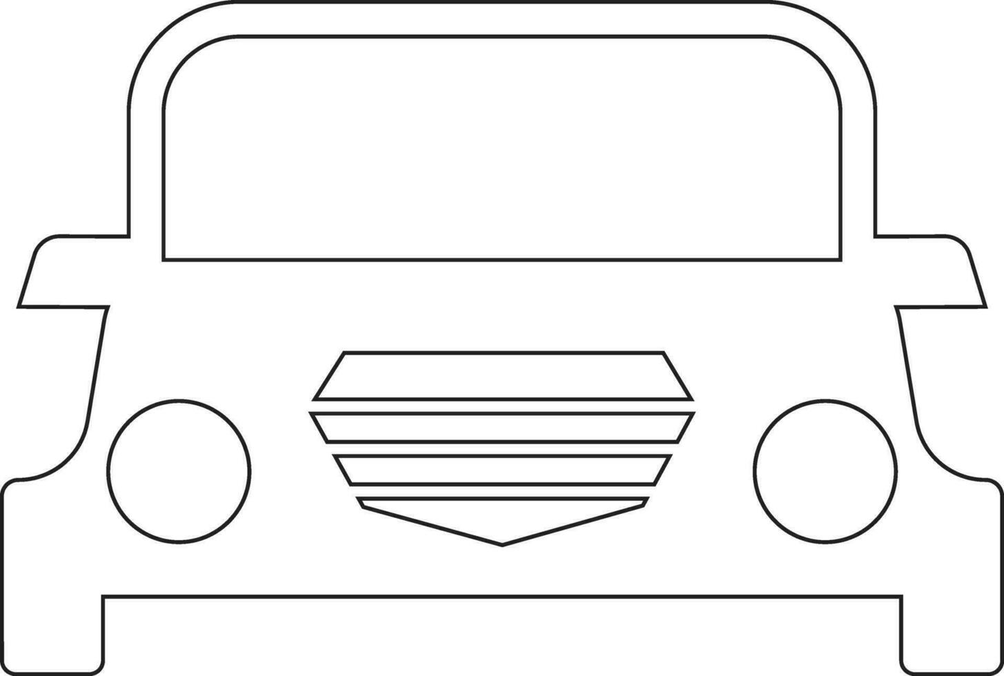 carro linha ícone Projeto vetor