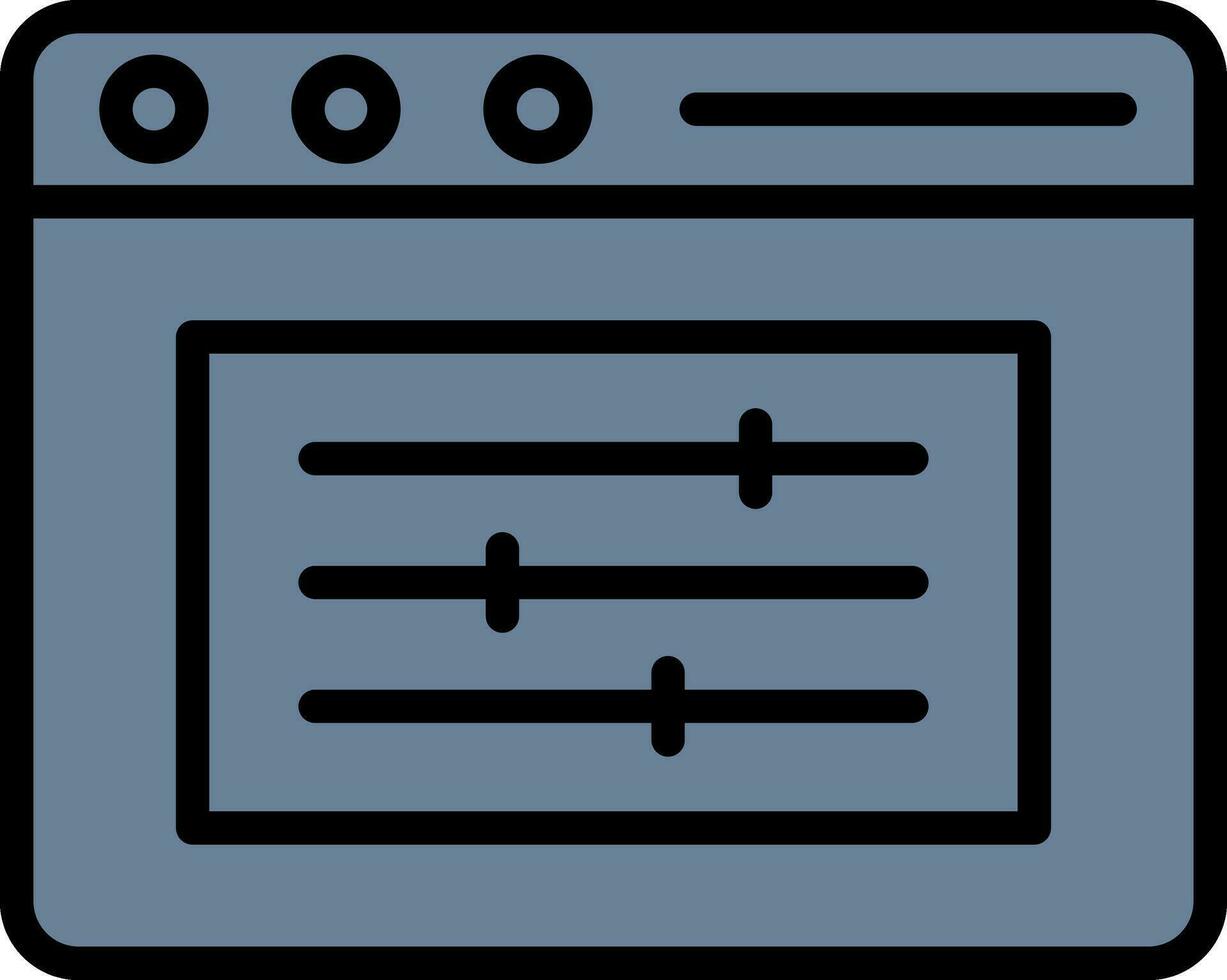 som ao controle vetor ícone Projeto