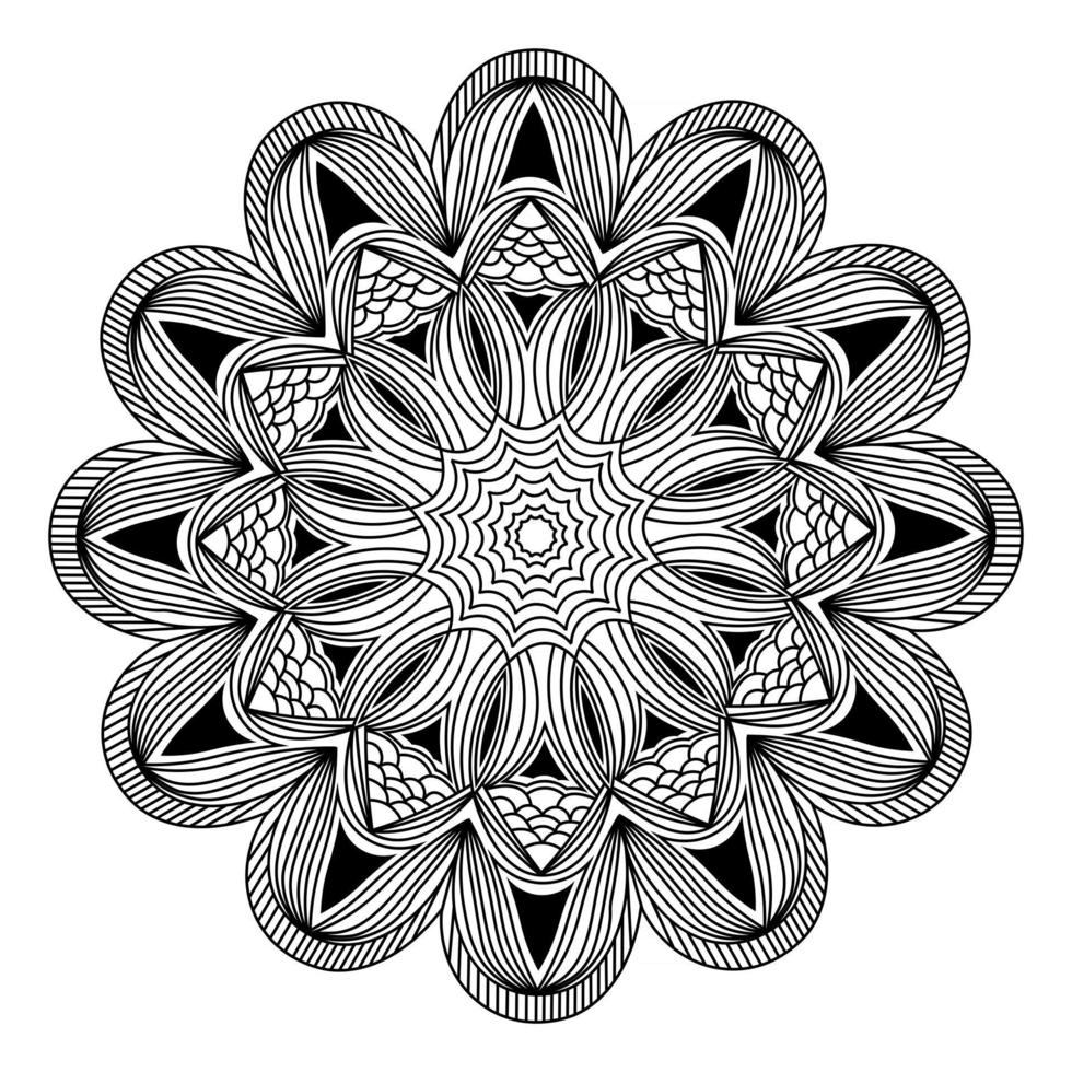 mandala de elegância decorativa para design de fundo de convite vetor