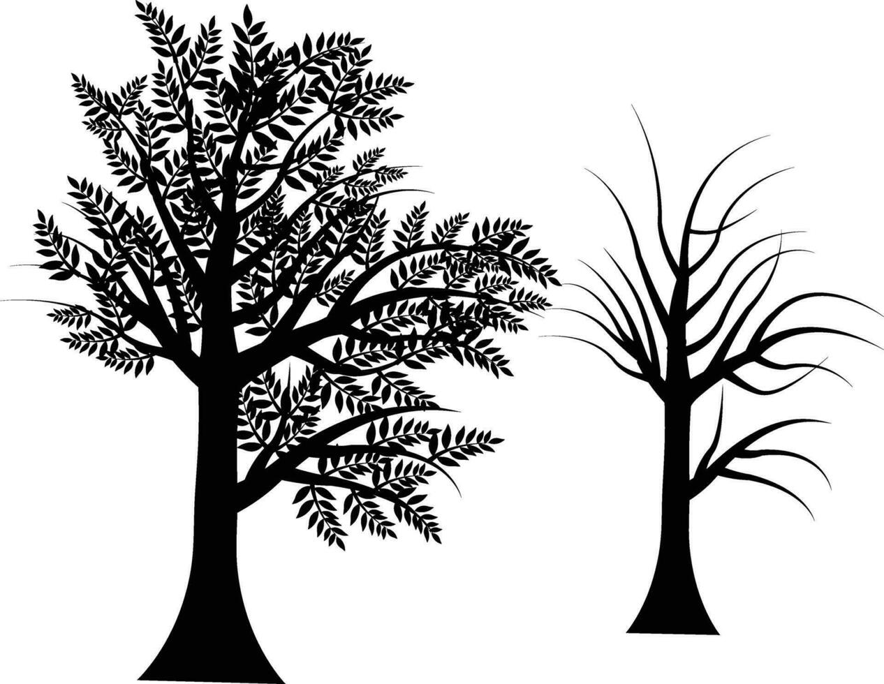 arte e ilustração árvore vetor
