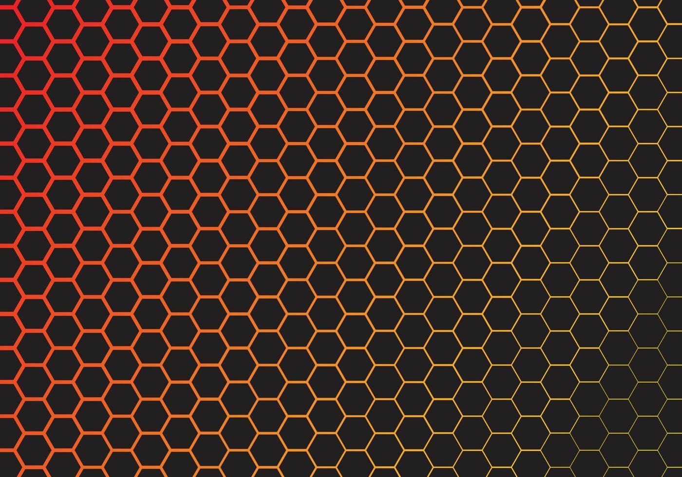 fundo gradiente de hexágono de tecnologia abstrata vetor