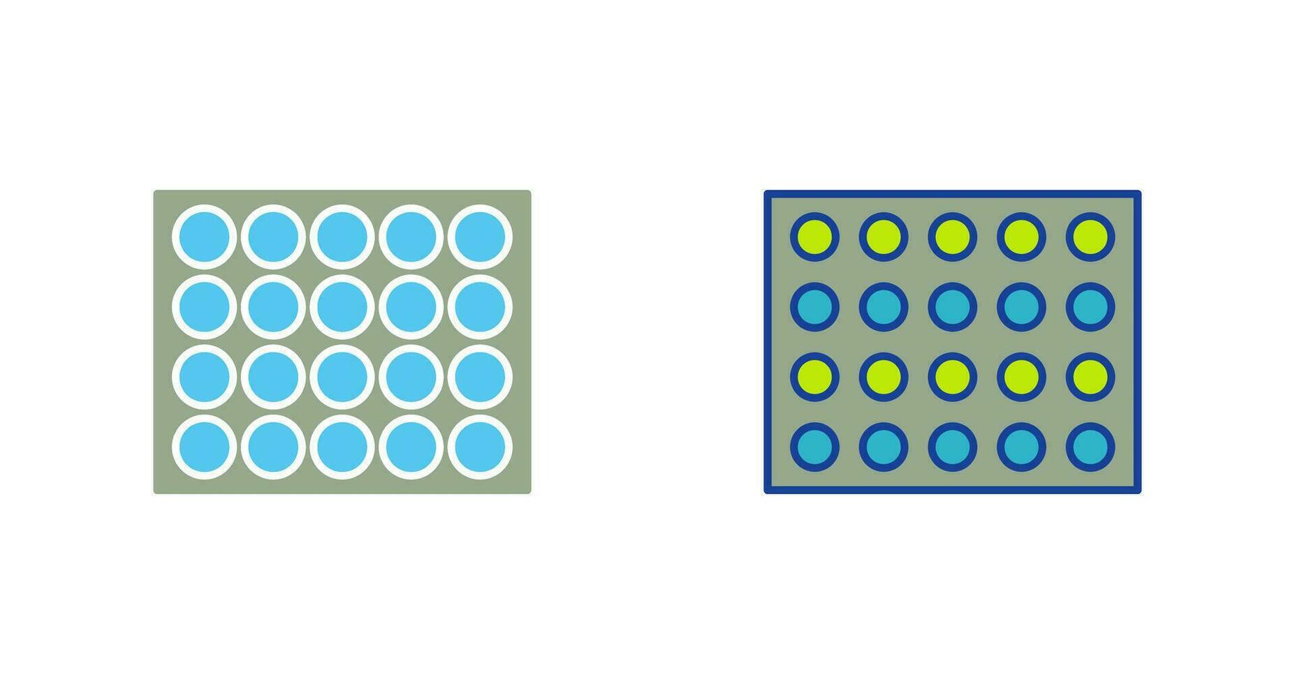 ícone de vetor de paleta colorida