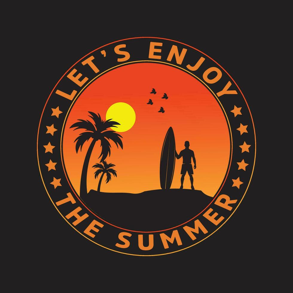 camiseta de verão vetor