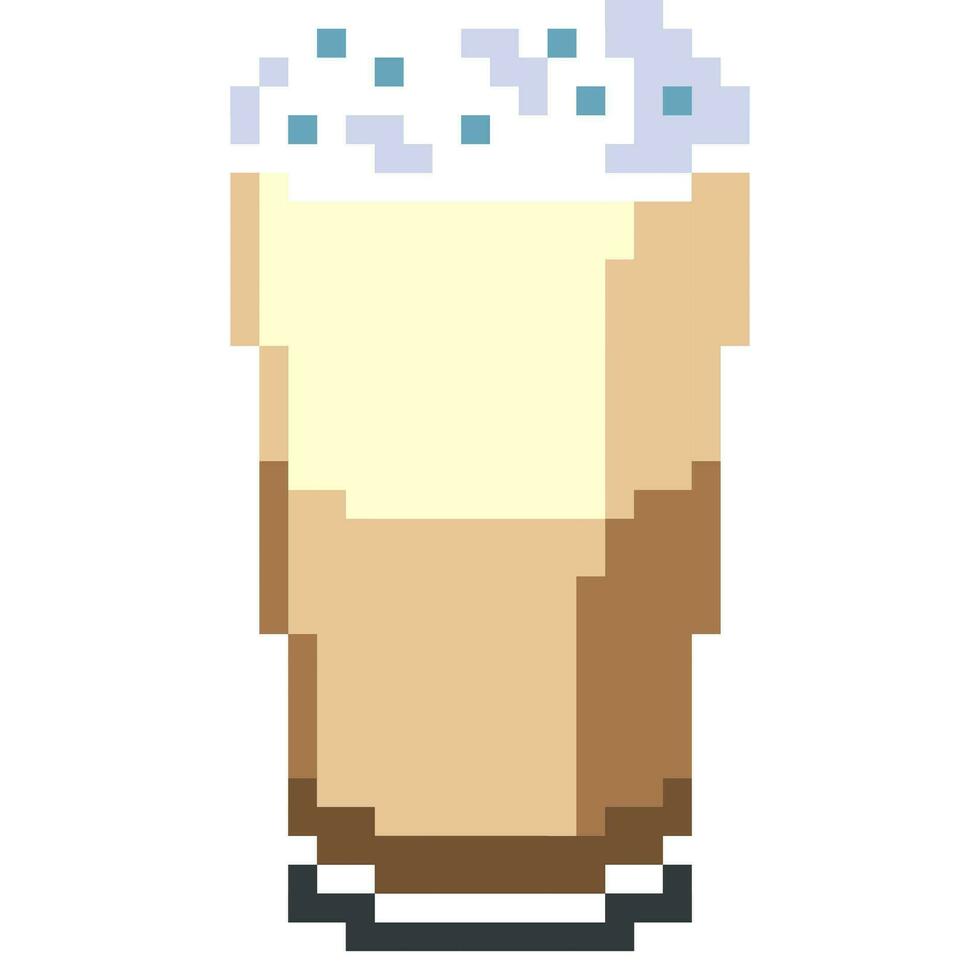 café desenho animado ícone dentro pixel estilo vetor