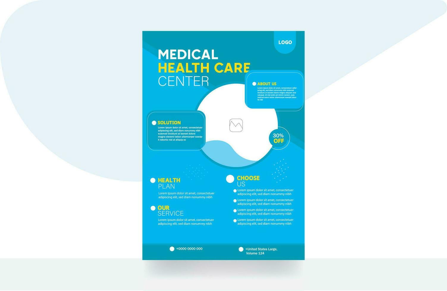 médico folheto cuidados de saúde corporativo folheto folheto Projeto cuidados de saúde folheto bandeira fundo modelo vetor