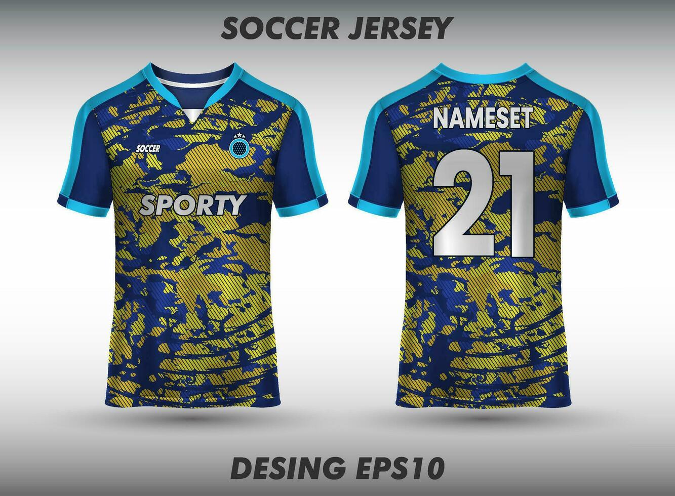 camiseta esporte Projeto modelo para futebol camisa, futebol kit e tanque topo para basquetebol jérsei. esporte uniforme dentro frente e costas visualizar. zombar acima para esporte clube. vetor