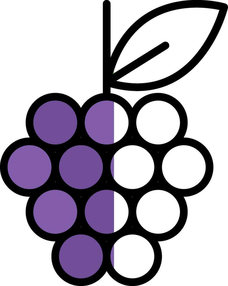 design de ícone de vetor de uvas