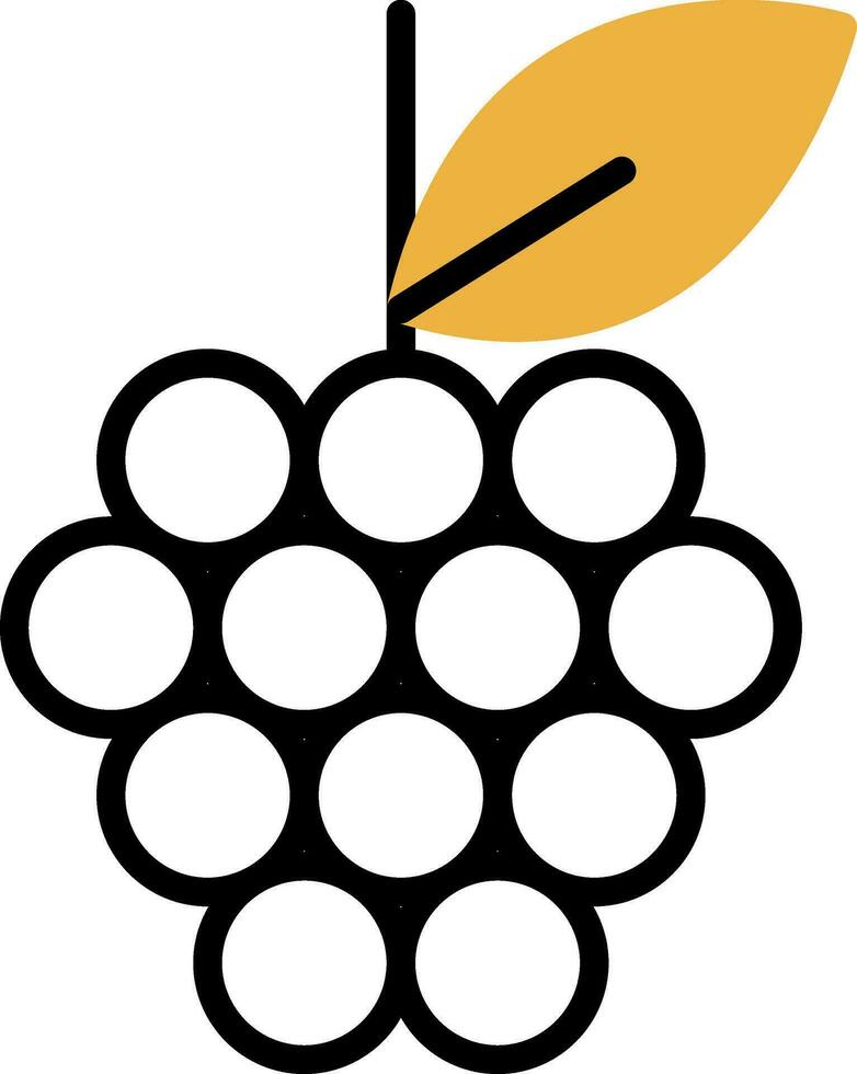 design de ícone de vetor de uvas