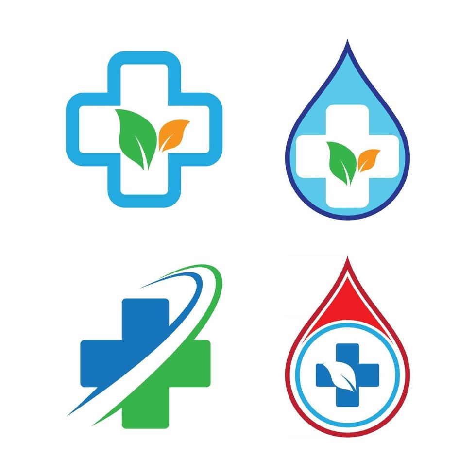 imagens de logotipo de cuidados médicos vetor