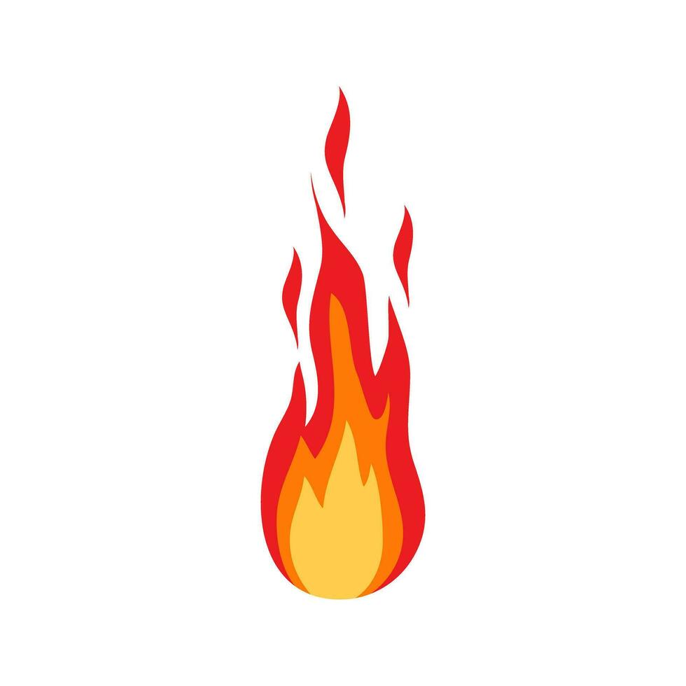 fogo ícone vetor definir. chama ilustração placa coleção. queimar símbolo. quente logotipo.