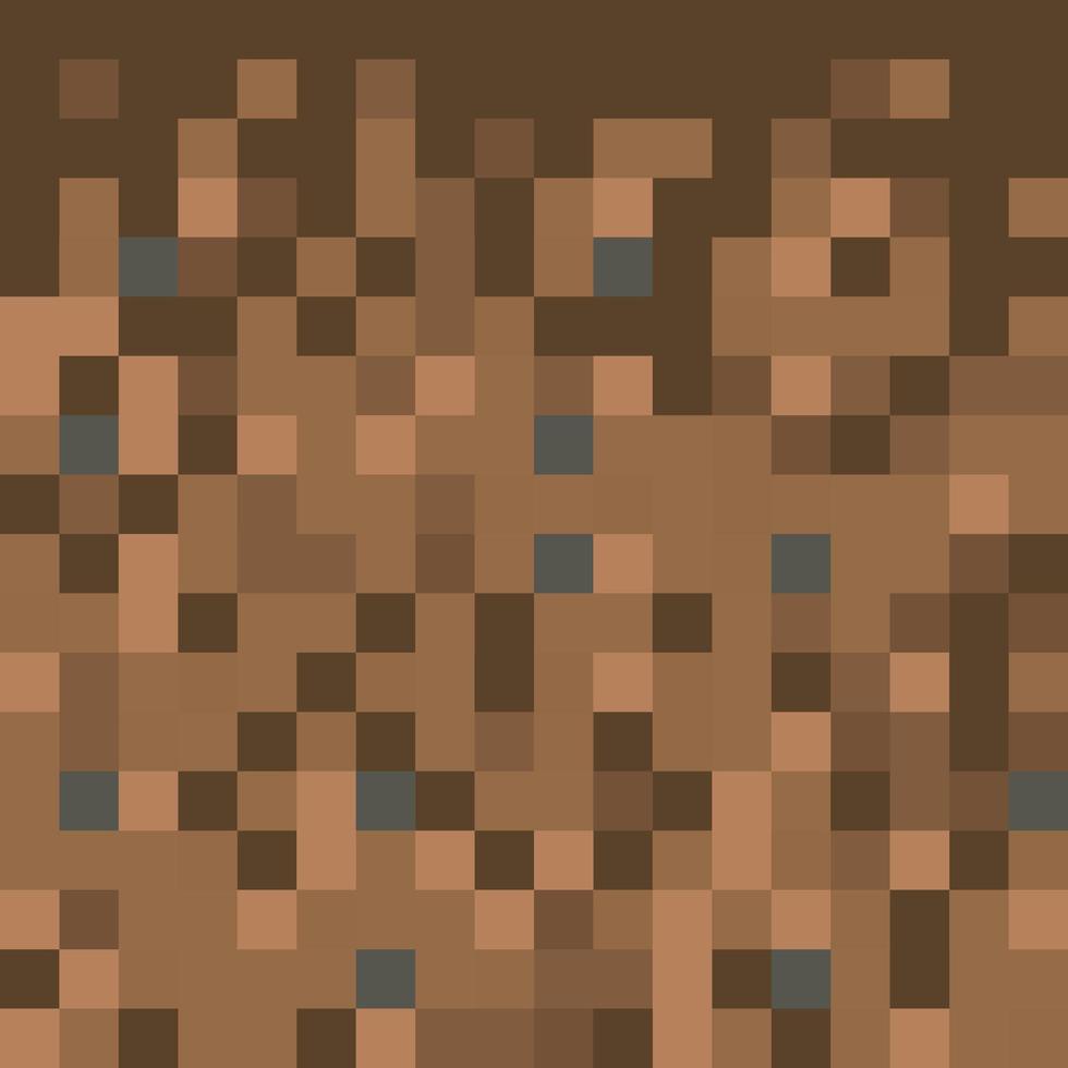 pixel minecraft style background land vetor